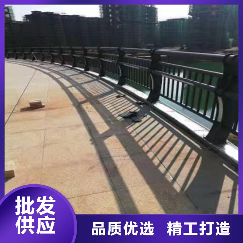 不锈钢桥梁防撞护栏河道景观灯光护栏_【桥梁护栏】支持定制自产自销