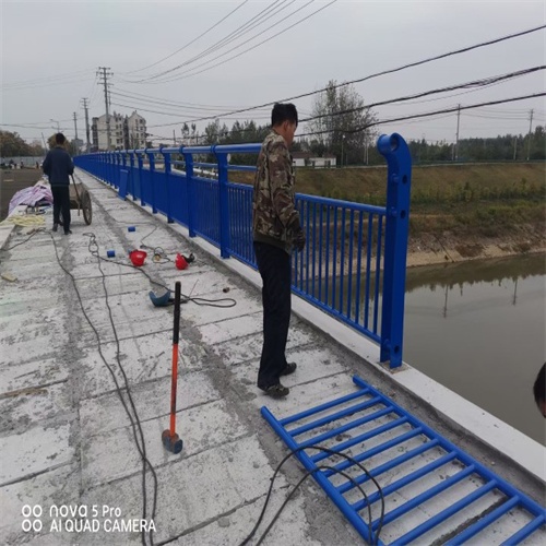 防撞护栏钢板观景河道护栏桥梁栏杆