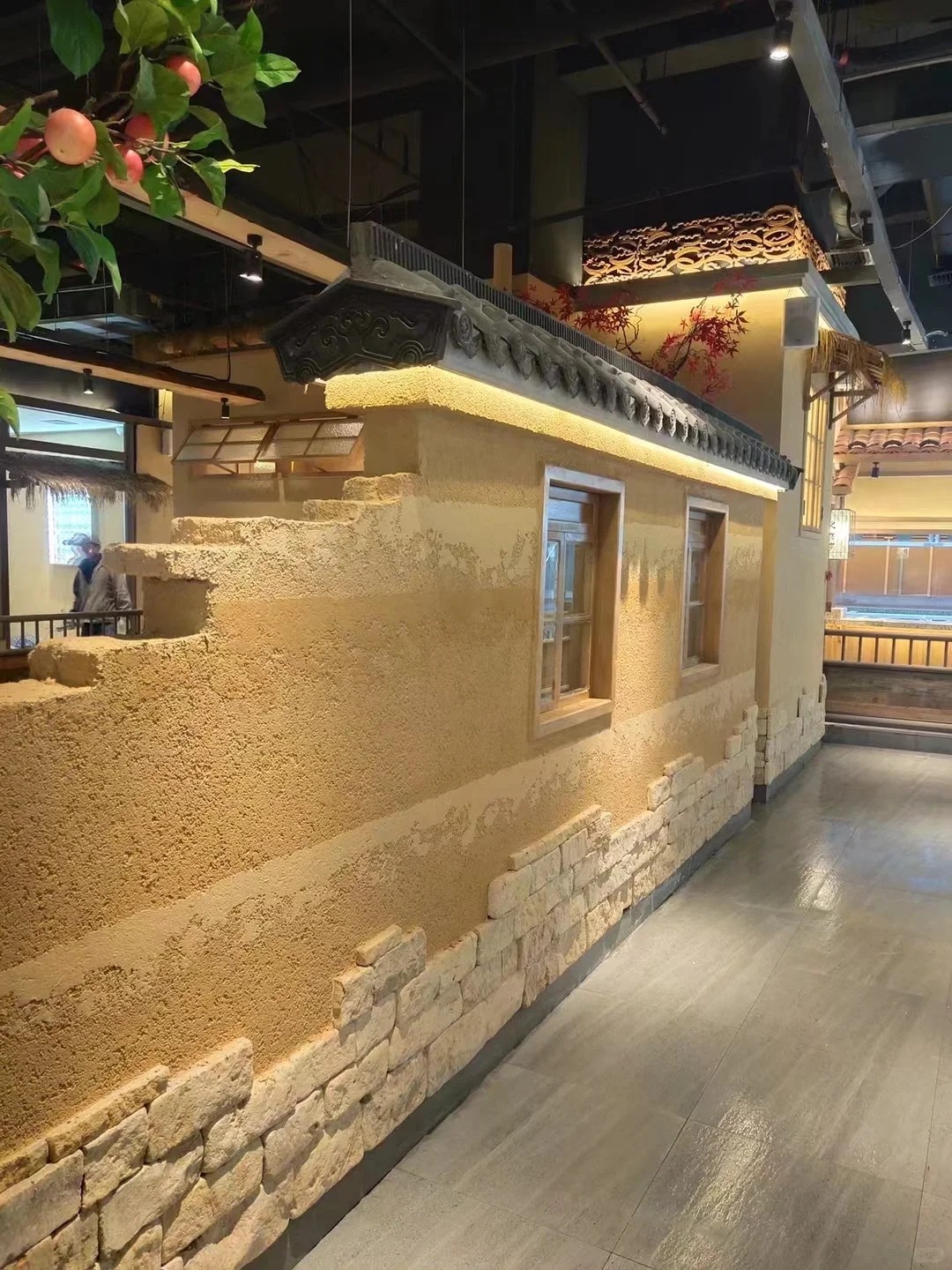 仿夯土漆厂家#稻壳漆#仿泥巴稻草漆#美丽乡村建设