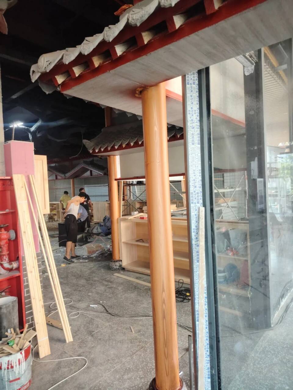 园林建筑木纹漆，内外墙木纹漆，艺术涂料批发施工