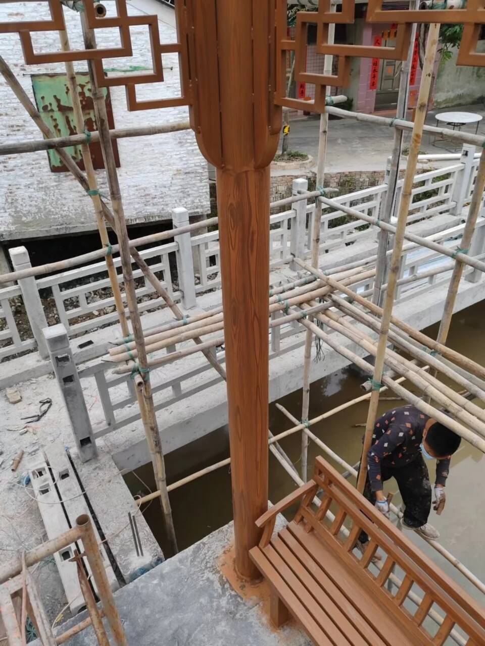 海南白县不锈钢仿木纹漆，长廊花架木纹漆，水性木纹漆批发价格