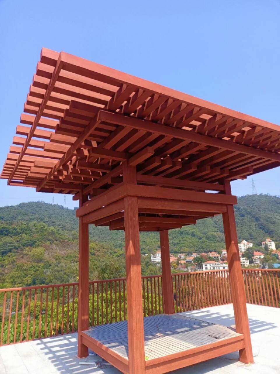 钢结构仿木纹漆，金属面木纹漆，镀锌管木纹漆全包施工价格
