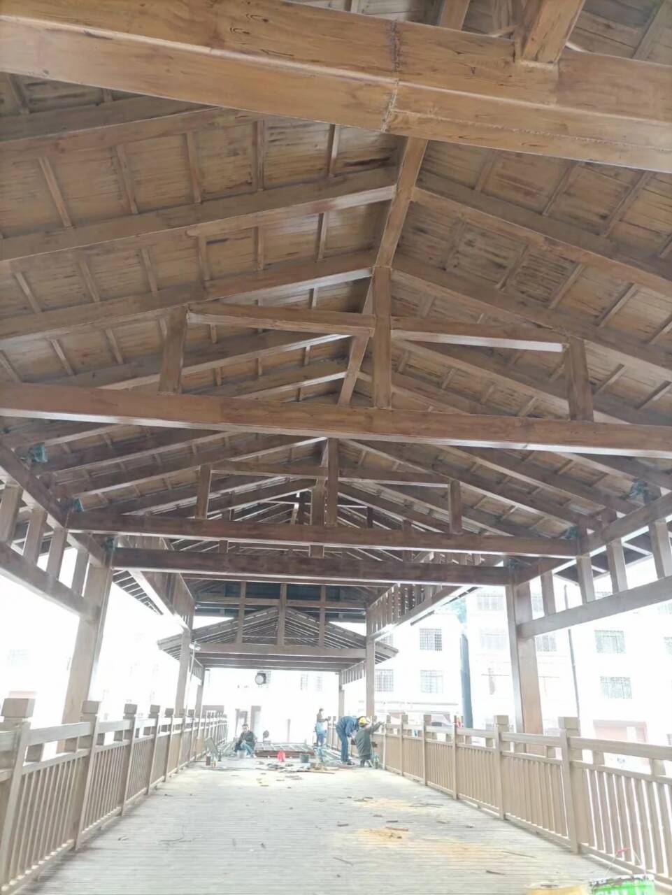 仿古园林建筑木纹漆包工包料多少钱