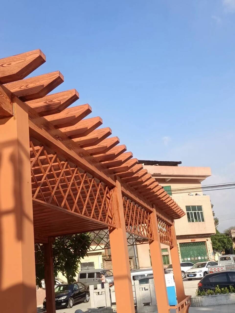 园林建筑木纹漆，内外墙木纹漆，艺术涂料厂家批发
